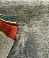 Soft Cuddle Chenille Upholstery Fabric - Metal Gray Cuddle, 54" Width (1 Yard)