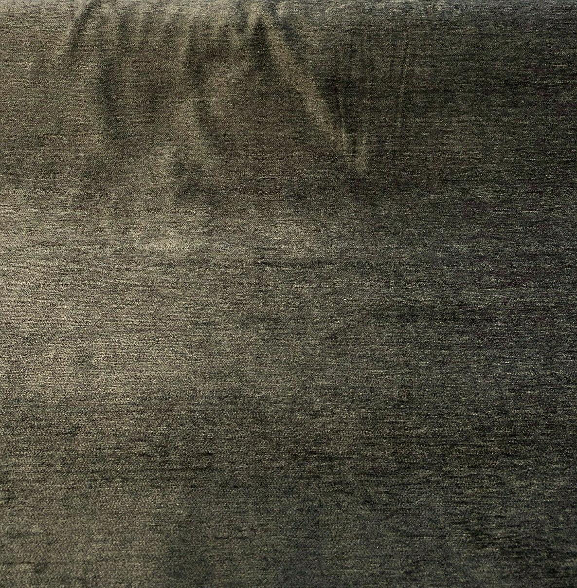 Soft Cuddle Phantom Chenille Chenille Fabric - Phantom Black Gray Mix, Cuddle Pattern, 54" Width (1 Yard)