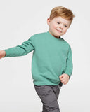 RADYAN® Toddler Classic Crewneck Long Sleeve Fleece Sweatshirt