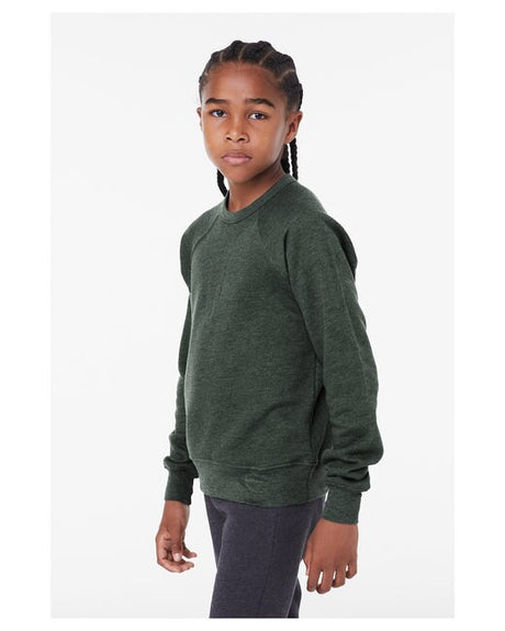BELLA+CANVAS Youth Sponge Fleece Crewneck Sweatshirt