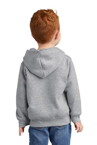 BELLA + CANVAS Bella + Canvas Toddler Sponge Fleece Pullover Hooded Sweatshirt in Navy