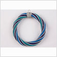 Navy/Blue/Green Rattan Pendant