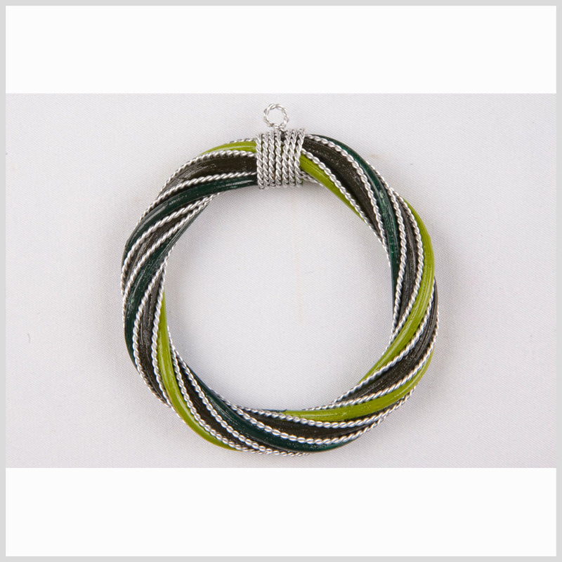 Olive/Green/Lime Rattan Pendant