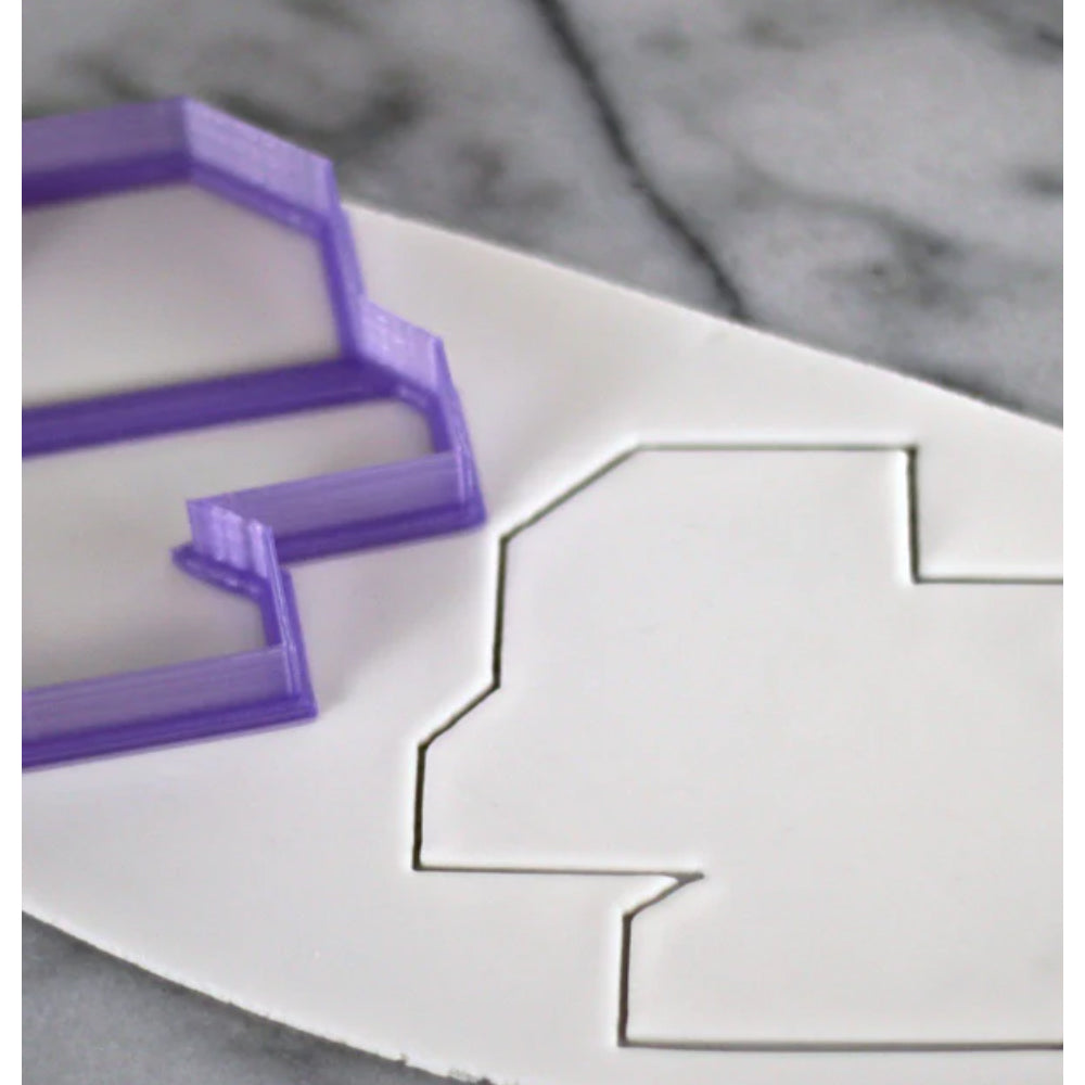 Lil Miss Cakes Double Tefillin Cookie Cutter, 3.5" x 3"
