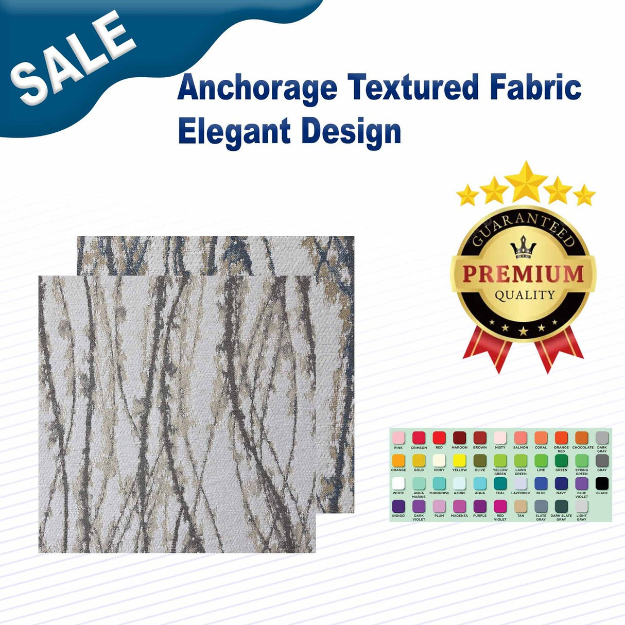 Anchorage Textured Fabric Elegant Design