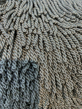 Bullion Fringe 4" Dark Silver Trim - Bullion Fringe Fabric, Dark Silver, 4" Width (1 Yard)