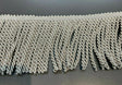 Bullion Fringe 4" Dark Silver Trim - Bullion Fringe Fabric, Dark Silver, 4" Width (1 Yard)