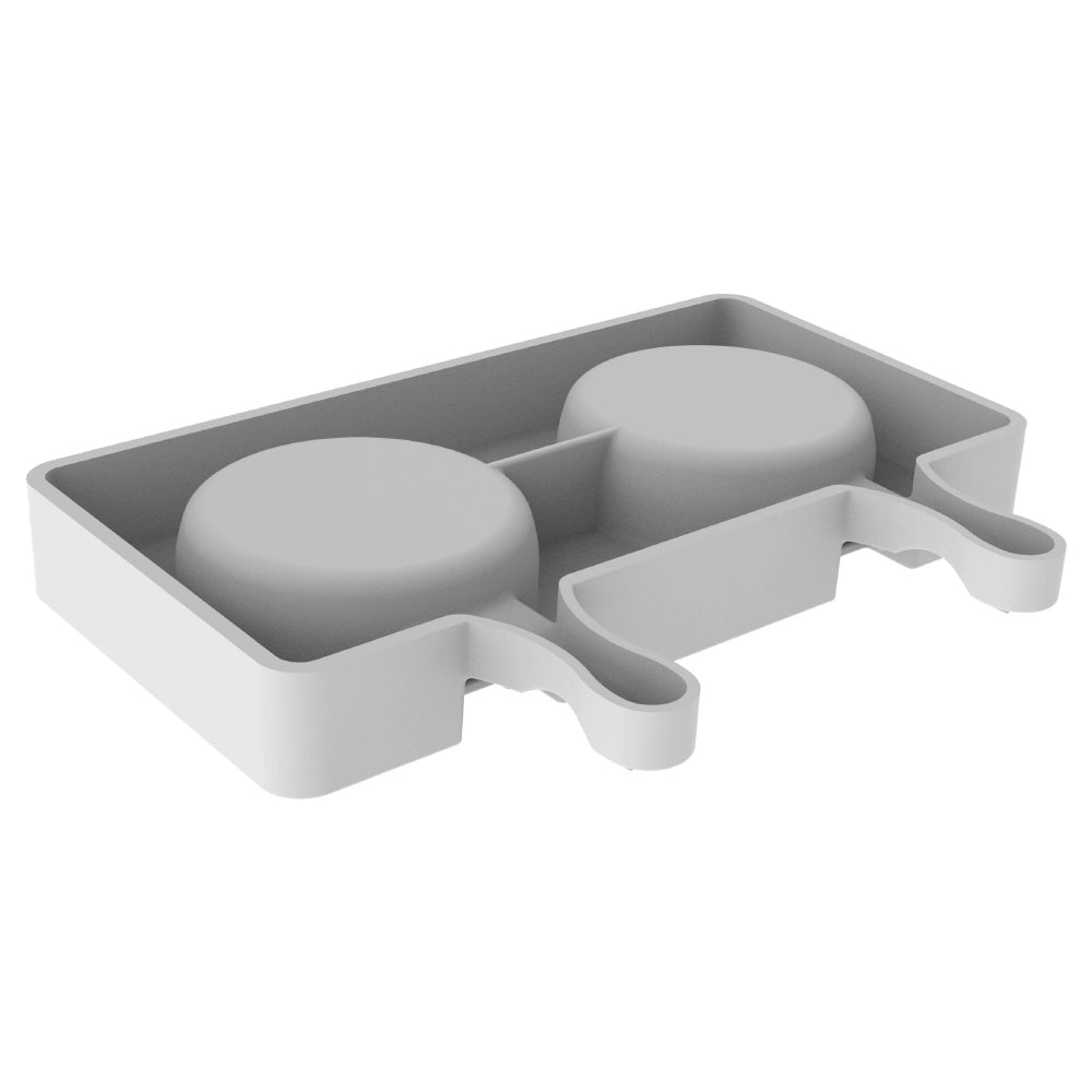 Silikomart GEL19 3D Round Silicone Ice Cream Mold, Set of 2