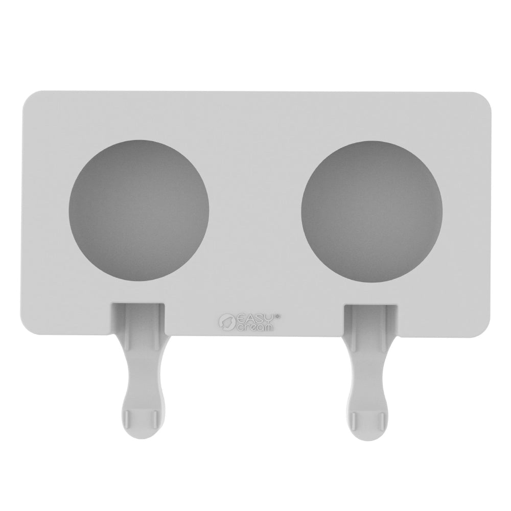 Silikomart GEL19 3D Round Silicone Ice Cream Mold, Set of 2