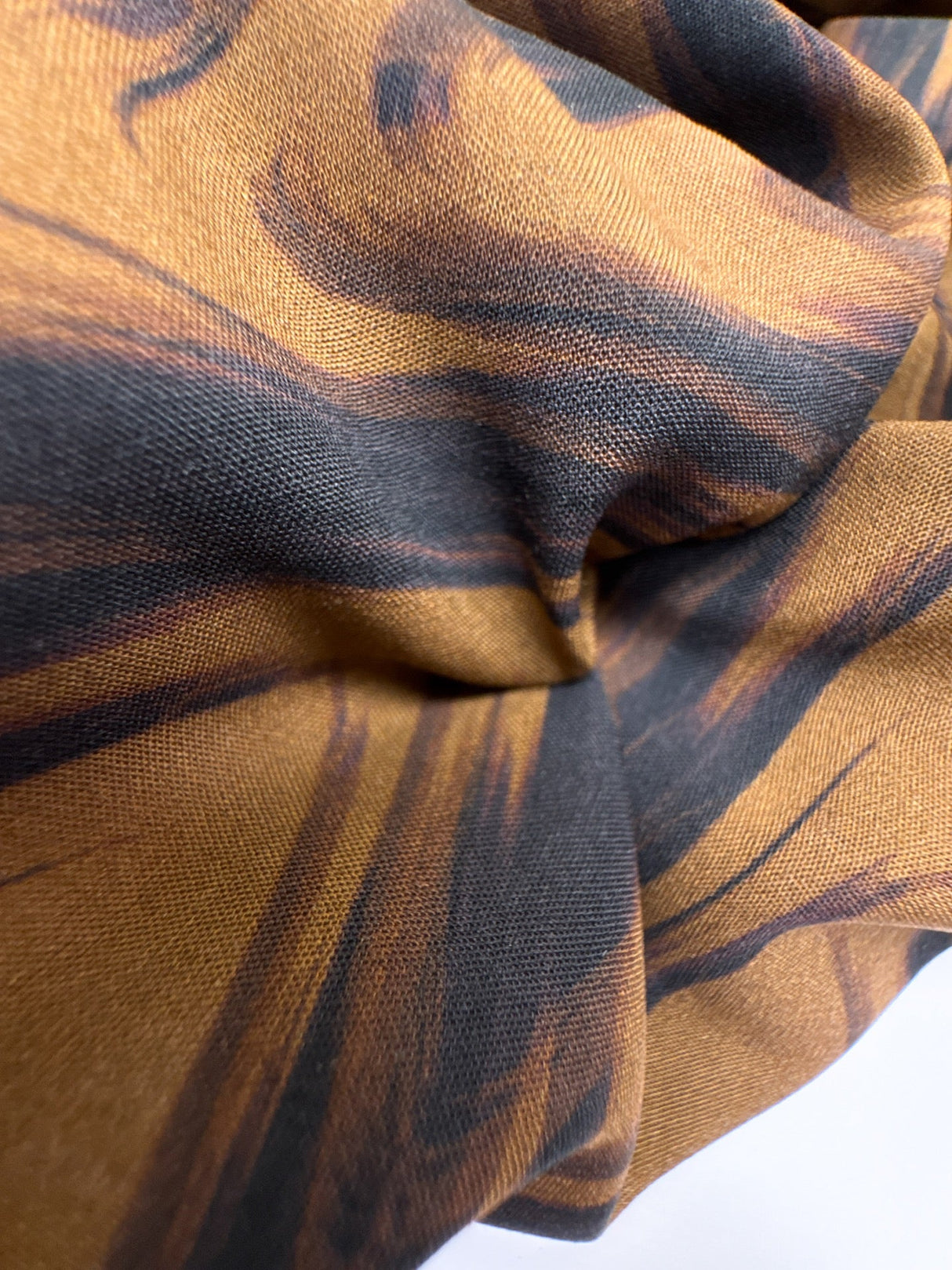 Viscose Woven Abstract Brown Black