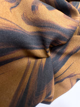 Viscose Woven Abstract Brown Black
