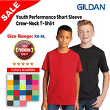 Gildan® Youth Performance Short Sleeve Crew-Neck T-Shirt