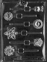 Assorted Flowers Lolly Chocolate Mold - LPF021