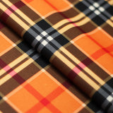 Modern Plaid Polyester Spandex Fabric - Multicolor Tartan Plaid Print, 58/60" Width, 240 GSM (1 Yard)