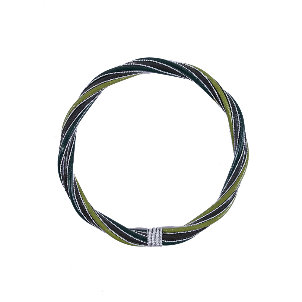 Green Combo Rattan Handle - 6.5"