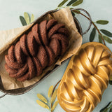 Nordic Ware 75th Anniversary Braided Loaf Pan, 6 Cups