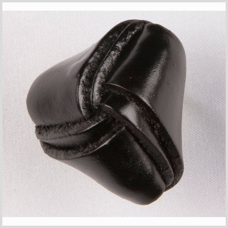 Black Leather Button - 36L/23mm