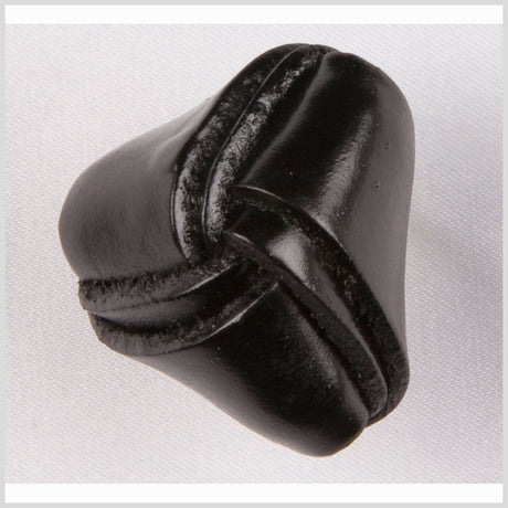 Black Leather Button - 36L/23mm