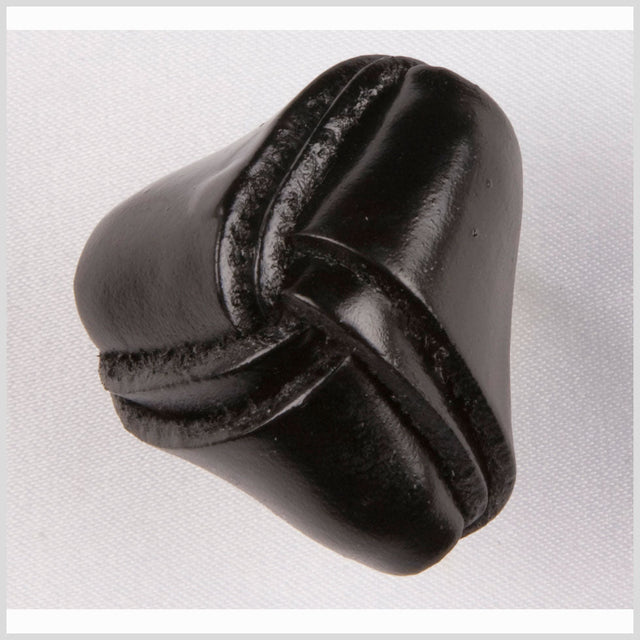 Black Leather Button - 36L/23mm