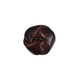 Antique Brown Knotted Leather Button - 24L/15mm