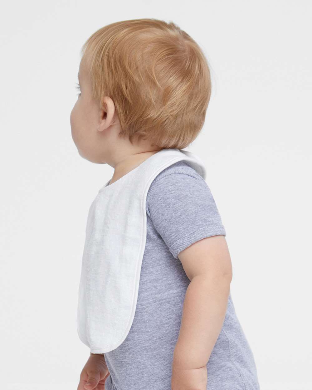 RADYAN® Contrast Trim Terry Bibs for Infants - 1003