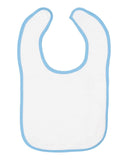 RADYAN® Contrast Trim Terry Bibs for Infants