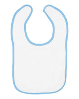 RADYAN® Contrast Trim Terry Bibs for Infants - 1003