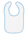RADYAN® Contrast Trim Terry Bibs for Infants - 1003