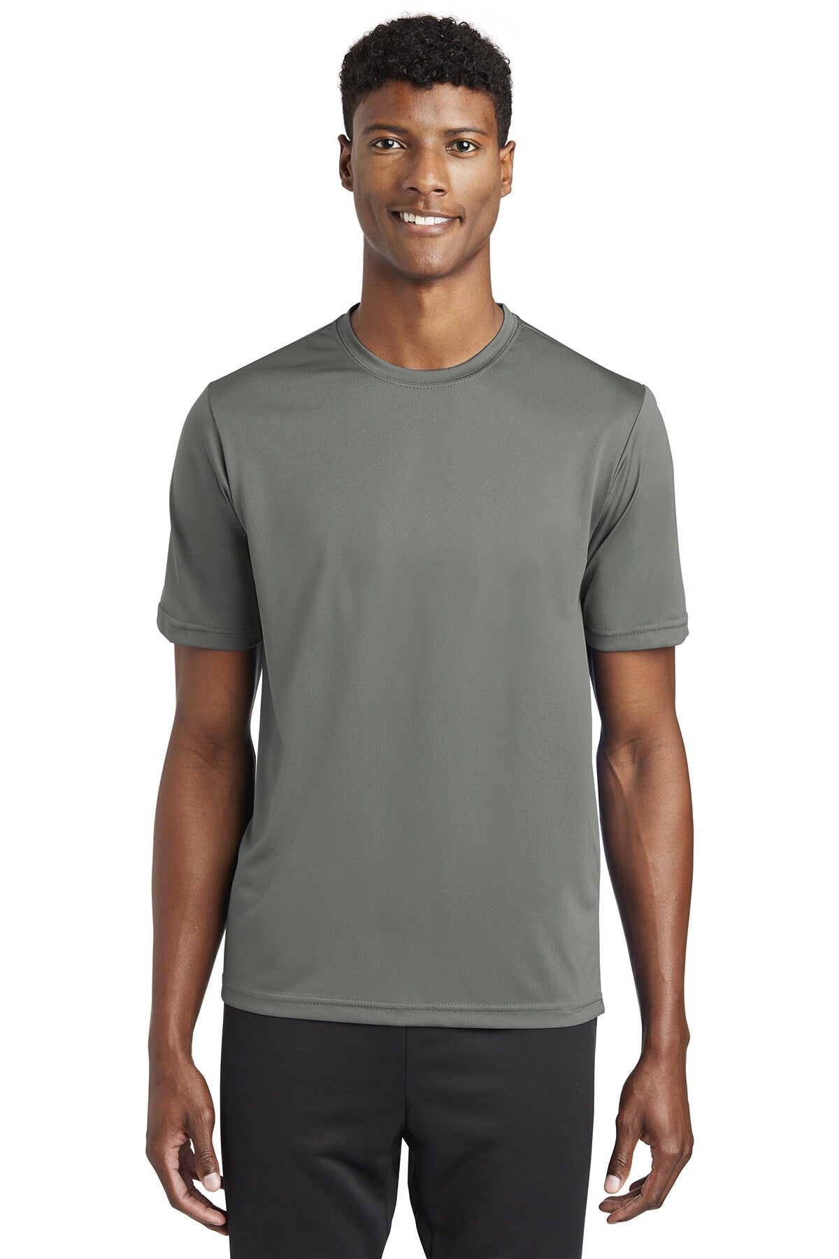 Sport-Tek® Crewneck Short Sleeve Fitted Men's Polyester T-Shirt