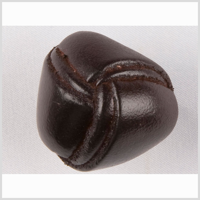 Antique Leather Button - 36L/23mm