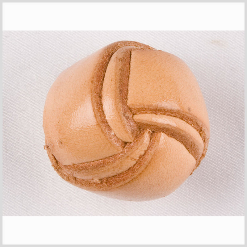 Natural Leather Button - 24L/15mm