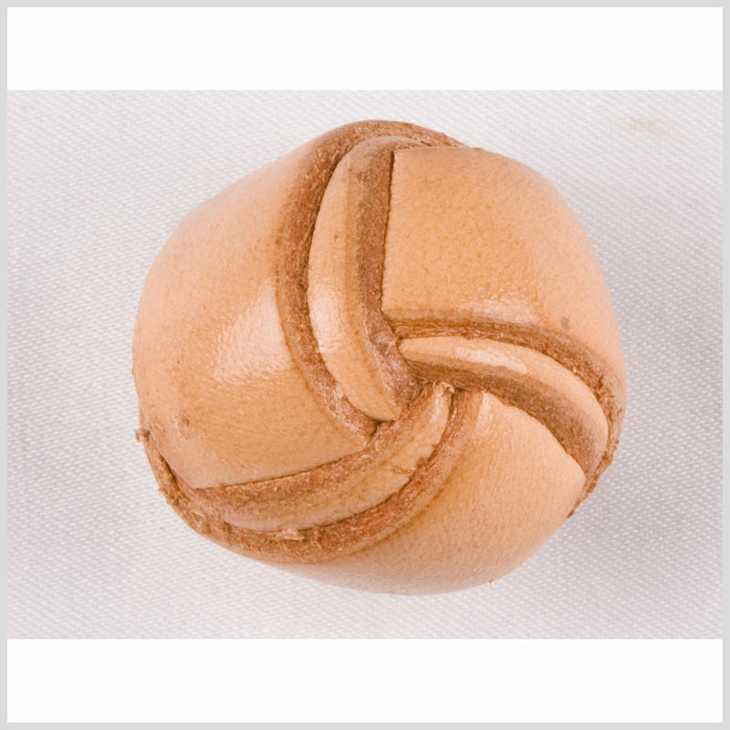 Natural Leather Button - 36L/23mm