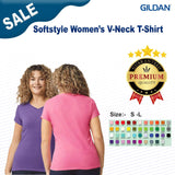 Gildan® Softstyle Ladies Fit Short Sleeve V-Neck T-Shirt