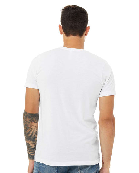 BELLA + CANVAS CVC Crewneck Short Sleeve Jersey Tee in Athletic Heather