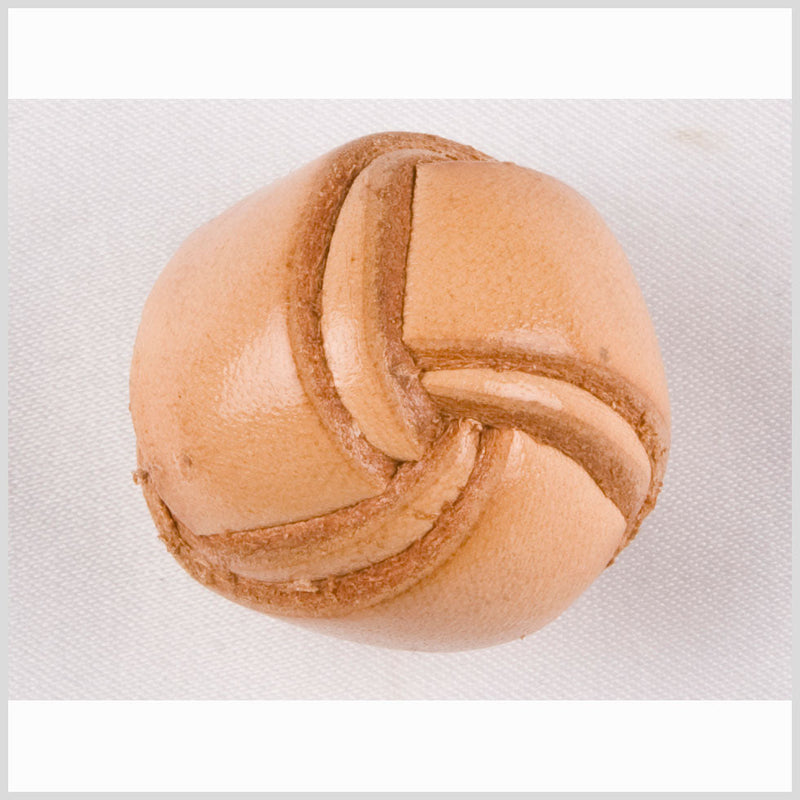 Natural Leather Button - 40L/25.5mm