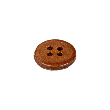 Natural Leather Blazer Button - 24L/15mm