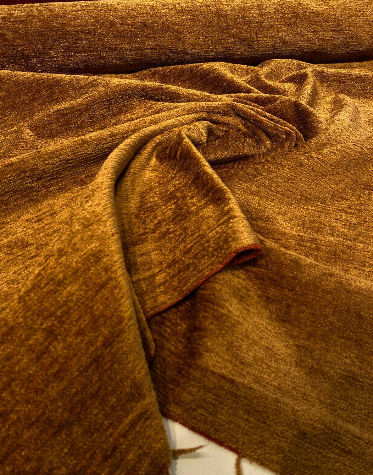 Soft Chenille Cuddle Cinnamon Upholstery Fabric - Cinnamon Cuddle, 54" Width (1 Yard)