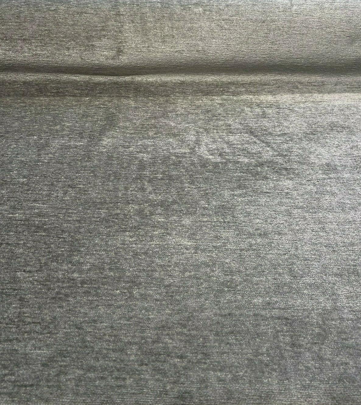 Soft Chenille Cuddle Upholstery Fabric - Slate Gray, Cuddle Pattern, 54" Width (1 Yard)