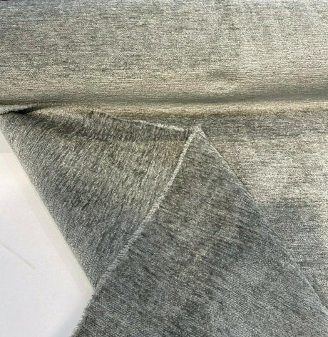 Soft Chenille Cuddle Upholstery Fabric - Slate Gray, Cuddle Pattern, 54" Width (1 Yard)