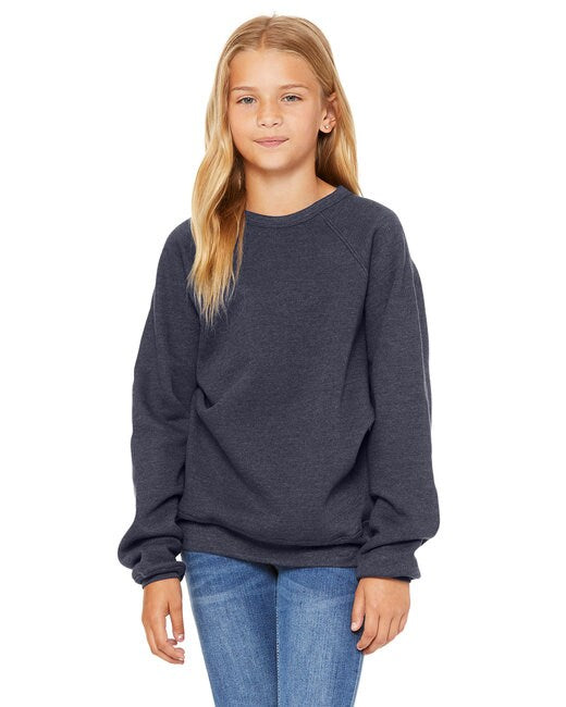 BELLA + CANVAS® Youth Sponge Fleece Crewneck Sweatshirt