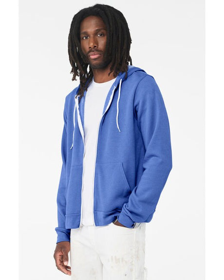 Image 1: Bella Canvas Sponge Fleece Full-Zip HoodieImage 2: Soft fleece zip-up hoodie designImage 3: Premium Bella Canvas full zipper sweatshirtImage 4: Blank zip hoodie for custom printingImage 5: Comfortable unisex fleece layerImage 6: Casual full zip hoodie apparel