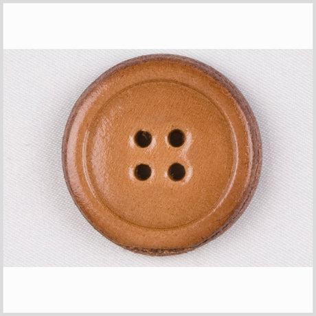 Natural Leather Button - 40L/25.5mm