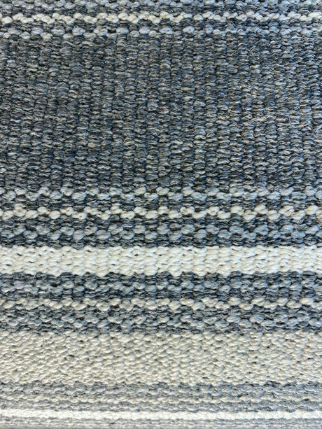 Pindler Zoya Sandstone Stripe Upholstery Fabric - Sand Gray And Ivory, 50" Width, 7.75" Vertical Repeat (1 Yard)