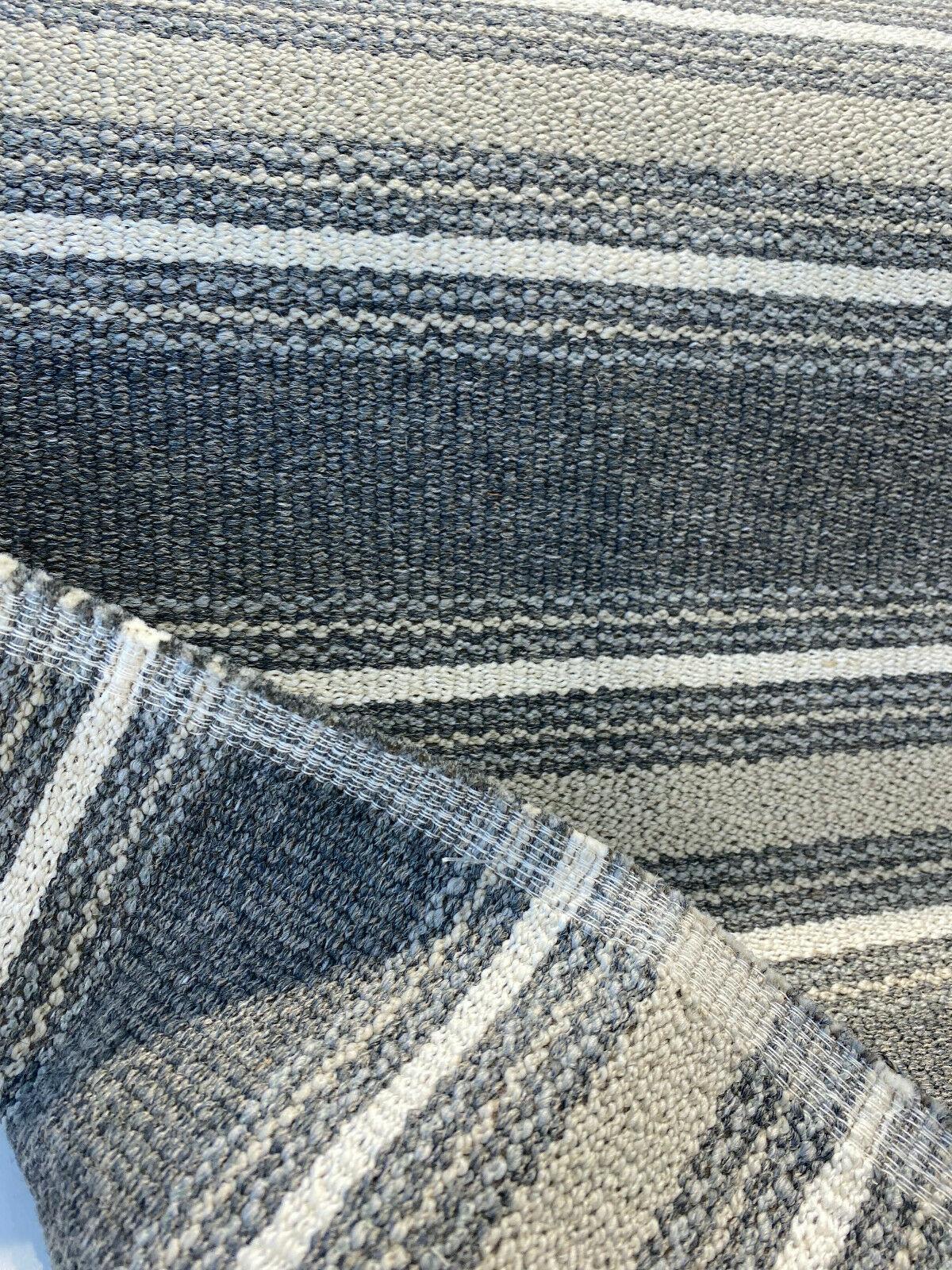 Pindler Zoya Sandstone Stripe Upholstery Fabric - Sand Gray And Ivory, 50" Width, 7.75" Vertical Repeat (1 Yard)
