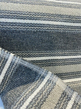 Pindler Zoya Sandstone Stripe Upholstery Fabric - Sand Gray And Ivory, 50" Width, 7.75" Vertical Repeat (1 Yard)