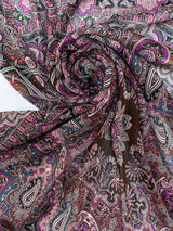 Polyamide Chiffon Multicolour Paisley Print