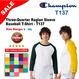 Champion® Three-Quarter Raglan Sleeve Baseball T-Shirt