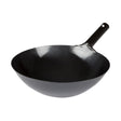 Winco Black Carbon Steel Wok, 14"