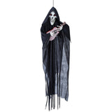 Hanging Animated Singing Reaper Guitar Halloween Decoration 13.75 x 47.25 Inch