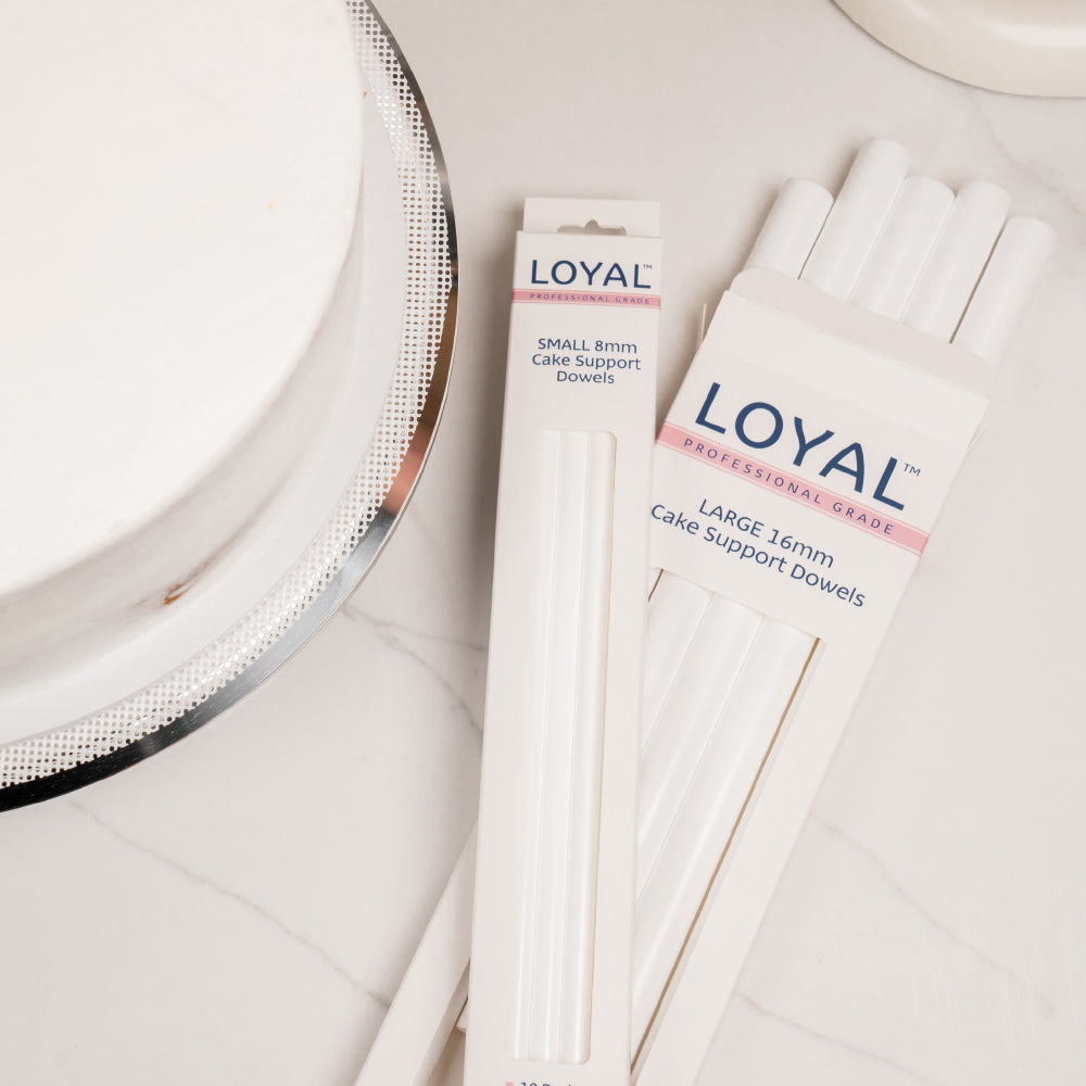 Loyal Bakeware Small Heavy Duty Cake Dowels, 12" x 0.3" - Pack of 10